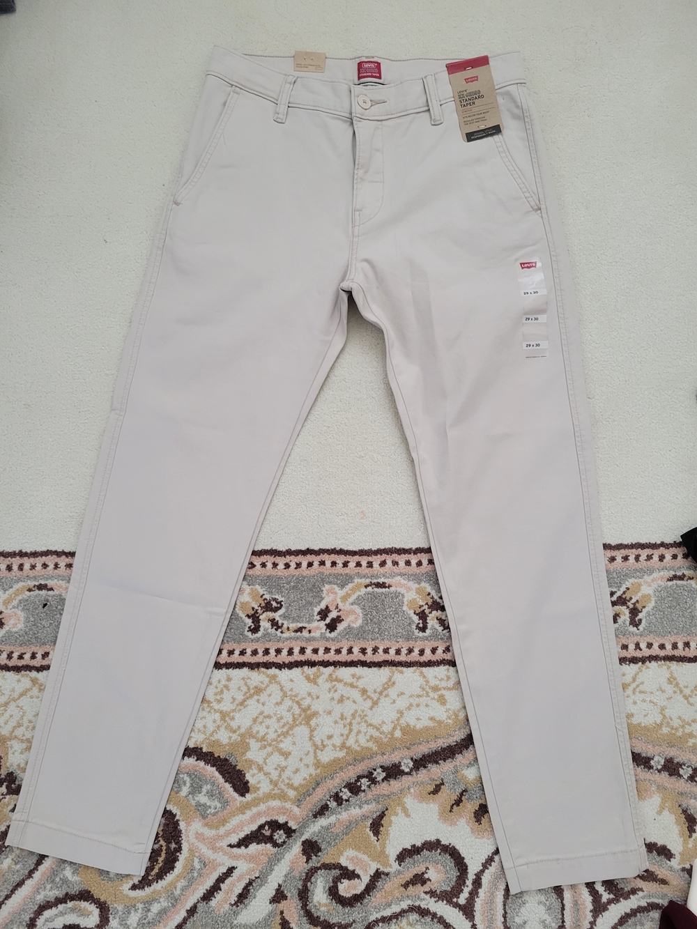 Levi's Dark White Like Color Chino Pants New With Tags